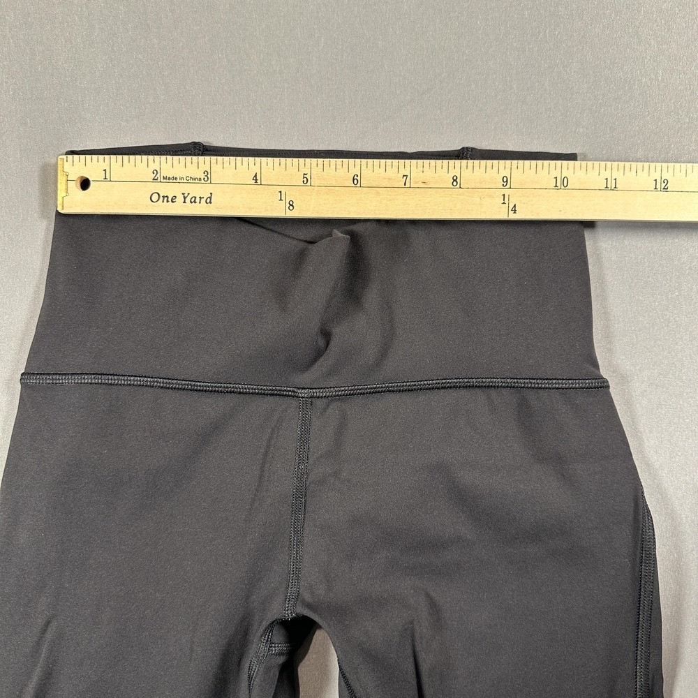 Lululemon Leggings Womens 4 Black High Rise Ankle Yoga Athletic Gym Stretch - Picture 6 of 9